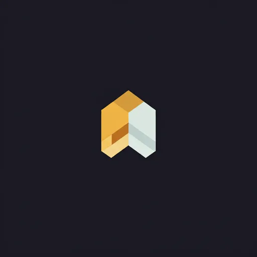 Minimalist geometric logo icon for a lifestyle brand